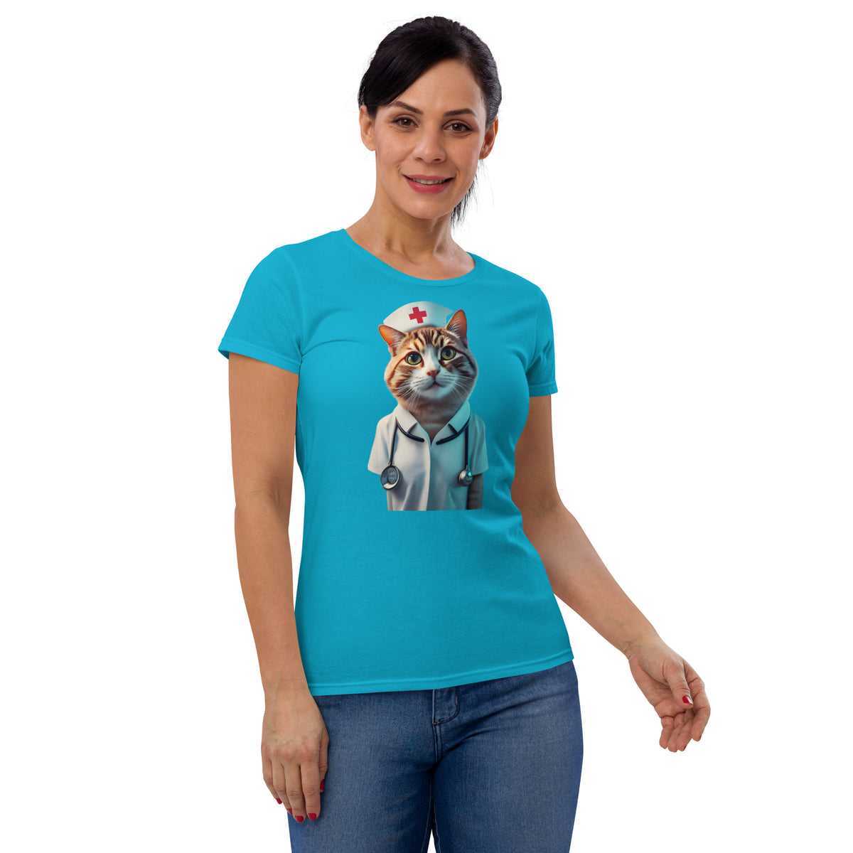 Cats Are Nurses Tee (Women's Fitted)