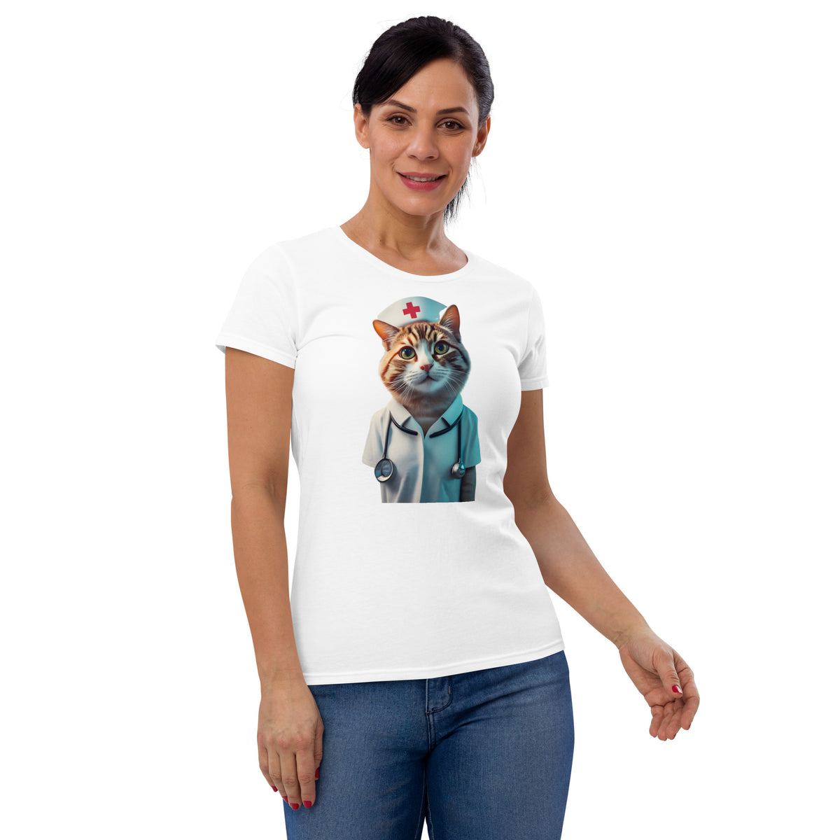 Cats Are Nurses Tee (Women's Fitted)